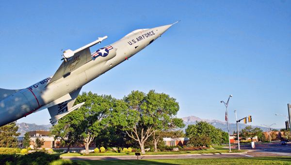 Photograph of Peterson Air Force Base on Memorial Day 2012.